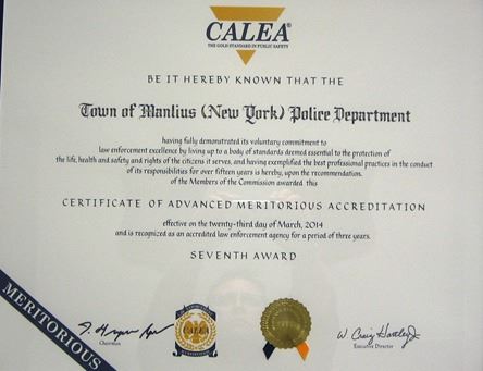 CALEA certificate